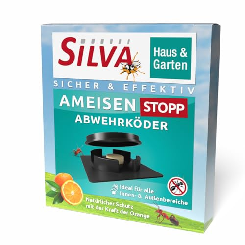 SILVA® Gel - Ameisenköderdose für Innen & Außen [PT 19 - NATÜRLICHER WIRKSTOFF] - Ameisenfalle Dose - Ameisen Köderdose - Ameisenköder - Ameisendose – Ameisenköderbox - Geruchsneutral - 4 Dosen | Ameisenköder mit natürlichem Wirkstoff für Innen und Außen - geruchsneutrale Köderdosen zur zuverlässigen Bekämpfung