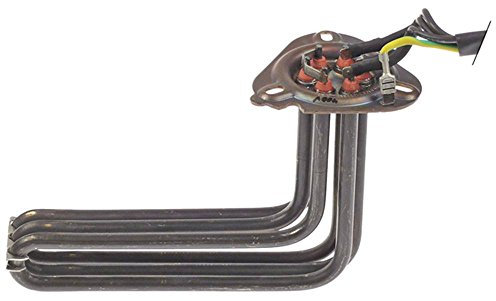 Winterhalter Heizkörper für GS402, GS202 5000W Loch ø 9mm Lochabstand 63mm Kabel 1.000mm Tauchheizkörper Einbau ø 47,5mm 400V