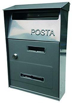 KIPPEN 10004HS Cassetta Postale, Argento, 320 x 220 x 100 mm