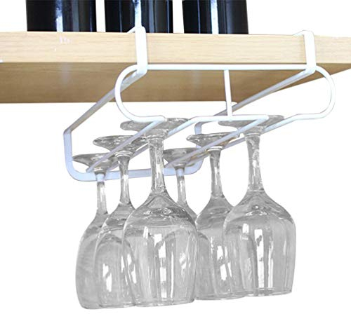 TentHome Gläserschiene Gläserhalter Schrankeinsatz Weinglashalter Gläserregal Gläser Hanger Stemware Halter Organize (Doppelreihen)