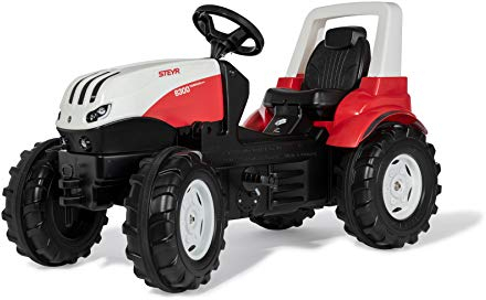 Rolly Toys 700042 rollyFarmtrac Trettraktor Steyr 6300 Terrus CVT (ab 3 Jahre, Flüsterlaufreifen, Verstellbarer Sitz)