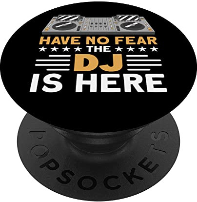 Have No-Fear The DJ Is Here Tourne-disque PopSockets PopGrip Interchangeable