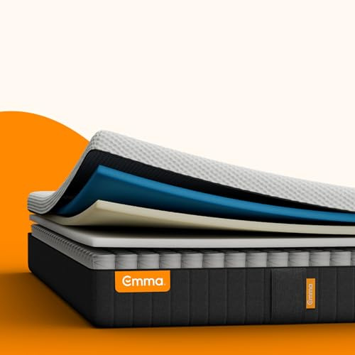 Emma Original Hybrid Matratze 80x200 cm - 25 cm Hoch, Mittelweich H2 – Taschenfederkernmatratze mit Memory Foam & Kaltschaum, 5-Zonen-Unterstützung, Druckentlastend, Atmungsaktiv, Waschbarer Bezug