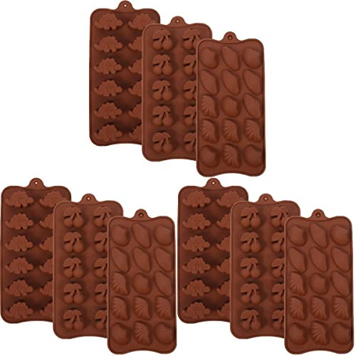 BESTonZON 9stücke Silikonform Teilig Für Pudding Schokolade Und Kekse Kreative Backformen Für -Kekse Einfaches Entformen Für Hobby Und Profibäcker