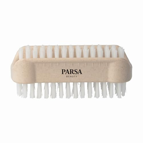PARSA Beauty Hand- & Nagelbürste, doppelseitig | Material & Design, Kompakte Grösse für Ideale Handhabung, Doppelseitige Nutzung für Effektive Reinigung, Haltegriff