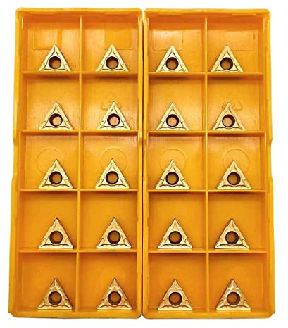 ASZLBYM 20 pz TCMT21.51 Inserti per tornitura TCMT110204 TCMT21.51 Inserti in metallo duro TCMT Inserto S08K/S10K/S12M-STFCR11 1/3 3/8 1/2 91° Barre di alesatura per porta tornitura