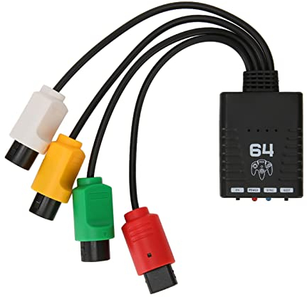 Wireless Controller Adapter for Switch, Bluetooth Controller Adapter Converter Support 4 Players Compatible with N64 Console, PS3, PS5, 8bitdo