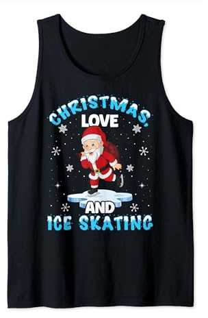 Ice Sakting Eiskunstlauf Outfit Weihnachten Liebe Eislaufen Tank Top