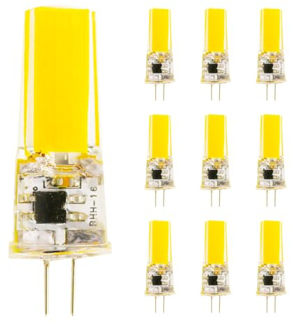 Chao Zan Lampadine LED G4 3.5W, lampadina AC 220V, Non Dimmerabile, senza sfarfallio Risparmio Energetico a LED (Bianca Calda, 10 Unità)