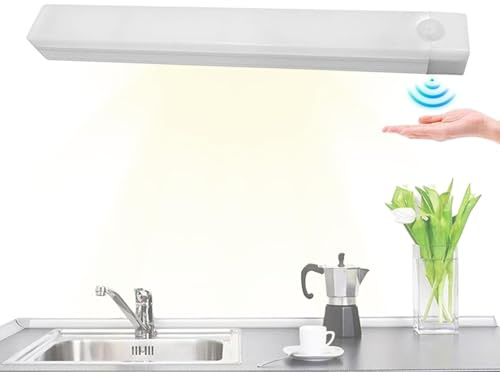 Luce per armadio con sensore di movimento, Illuminazione per armadio intelligente con sensore di movimento | Luci attaccabili, illuminazione ricaricabile da cucina sotto il mobile, barra luminosa magn