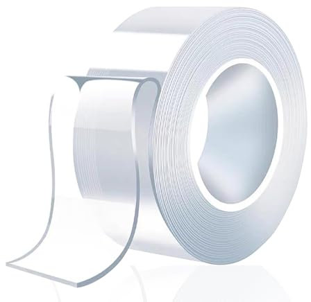 zffkz Double Sided Tape Heavy Duty, 1 Roll Nano Carpet Tape for Carpet Mats/Photos Frames/Craft Wall Mounting (10m*3cm*1mm)