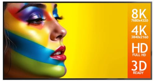 Écran de Projection Cadre SlenderLine Pro Slim 300x169 cm - Format 16:9 - Cadre en Aluminium Mince - Compatible avec Tous Les projecteurs - idéal pour Les projecteurs à Courte et Ultra-Courte focale