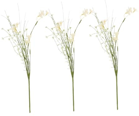 RORPOIR 3stücke Künstliche Blumen Für Inneneinrichtung Kunstblumenpflanze Für Vasen Blumendekor Für Zuhause Kunstwildblumen Als Blumenaufsätze Kunstblumenstrauß Für Wohnzimmerdekoration