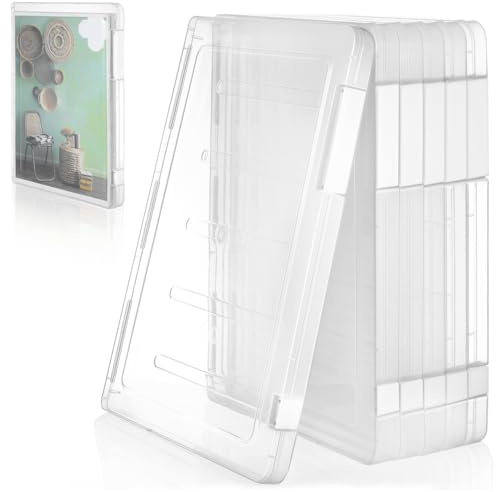 Operitacx 6 pack A4 Clear Document Organizer with Lid Transparent File Storage Box Plastic File Organizer Box for Office School and Home Paper for Desk Filing