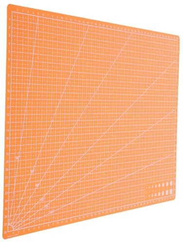 Doppelseitige Rollschneidermatte A3 für Bastelarbeiten Orange | Pp, Leicht und Tragbar, für Scrapbooking Projekte Unterwegs, Leicht zu Reinigen Bastelunterlage A3