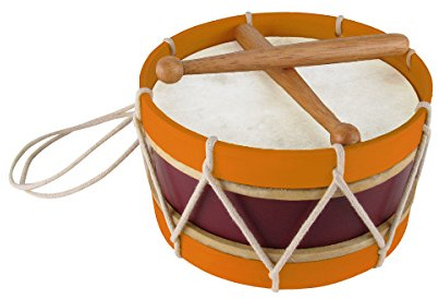 TreasureGurus Revolutionäre/Bürgerkrieg Era Reproduktion Holz Snare Drum, Rot, Snaredrum