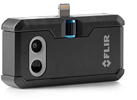 FLIR ONE Pro - Thermal Imaging Camera for iOS Smartphones (iPhone 14 and older w/Lightning Port), 320x240 Super Resolution (160x120 native IR)