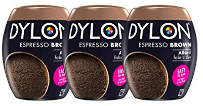 New Dylon 350g Espresso Brown Machine Dye Pod 3 Pack