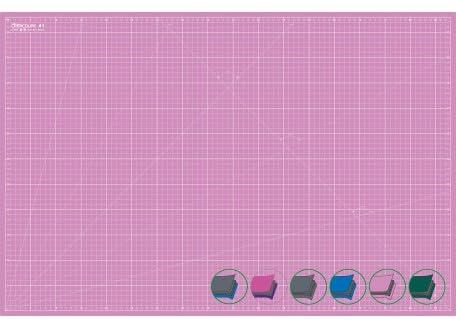 Tapis de découpe auto-cicatrisant ROSE 90x60cm (A1), gradué en CM, surface matte antidérapante - planche de découpe pour couture,patchwork,cutter rotatif