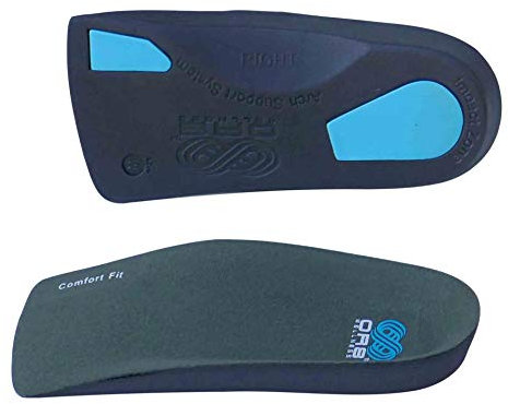 Plantar Fasciitis Orthotic ¾ Insoles. High Performance. Weak & Fallen Arches. Flat Feet. Arch Support. Comfort Fit Shoe Inserts (L - 9-10.5)