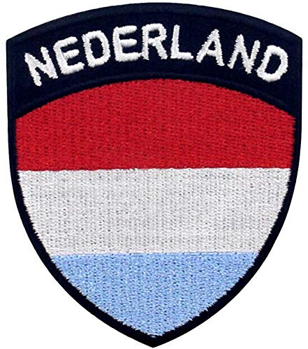 Holland Niederländische Schildflagge Bestickter Aufnäher zum Aufbügeln/Annähen