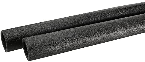 sourcing map Paket von 2 Rohrschwamm Hülle Wärmeschutz Polyethylen Rohr 40mm(1.57) Schwarz