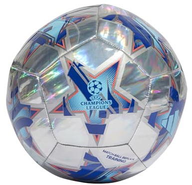 Adidas UEFA Champions League Training Foil Replica Ball IA0955, Unisex Footballs, Silver, 5 EU