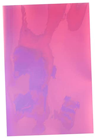 Amosfun Transparente Regenbogenfolie Aus Pvc Mit Glitzer Für Diy-projekte Wie Gepäckbeschriftung Kleidungsstoff Für Handtaschen Haarschleifen Und Heimdekoration