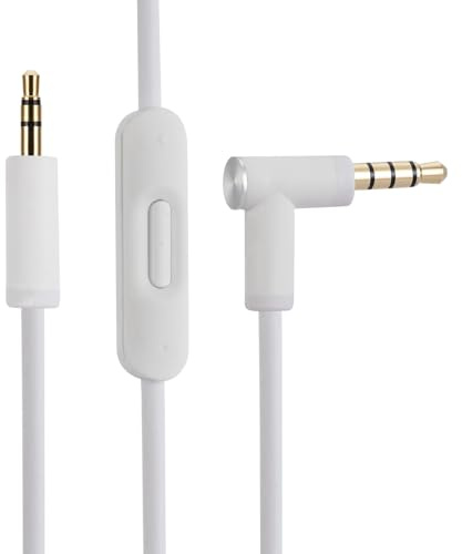 Solo 2 3 HD Studio 2 3 Pro Replacement Headphone Audio Cable, Compatible with Beats by Dr. Dre Headphones Beats Solo Studio Detox Detox Pro Headphones 3.5mm Male to Male, Volume Control Remote Talk