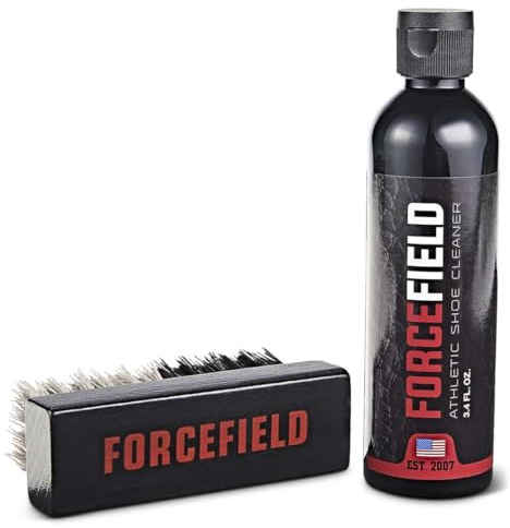 Forcefield Starter Kit – atletisk skorengörare och dubbel densitet borstset för sneakers, klossar och sportskor – tar bort tuffa fläckar och rengör alla material
