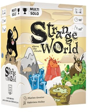 Strange World Above The Clouds – taktiskt kortspel – strategi och tanke – 1–4 spelare – 10+ år gammal fickformat – ett spel initierat i litet format – Grrre Games – Blackrock games