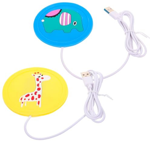 ABOOFAN 2pièces Chauffe-biberon USB Et Chauffe-Tasses pour Maison Lot Prise pour Café Et Lait Antidérapant