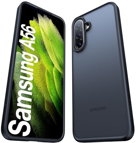 TORRAS Guardian für Samsung Galaxy A56 5G Hülle Schwarz | Militärschutz mit 360° Airbags Handyhülle Samsung A56 Case Kratzfest Stoßfest Samsung A56 Schutzhülle Tolle Haptik Cover
