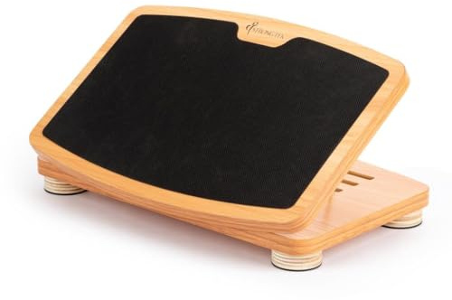 StrongTek Höhenverstellbarer Fußhocker – Ergonomische Fußstütze aus Holz für unter dem Schreibtisch, rutschfest & langlebig, ideal für Büro und Zuhause