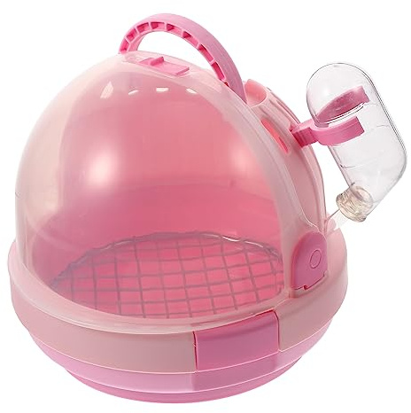 UPKOCH Gabbia Portatile per Pappagalli Piccola Design Traspirante e Schermo Trasparente, Leggero in Abs e Lega di Zinco per Viaggio e Ospedale per Uccelli