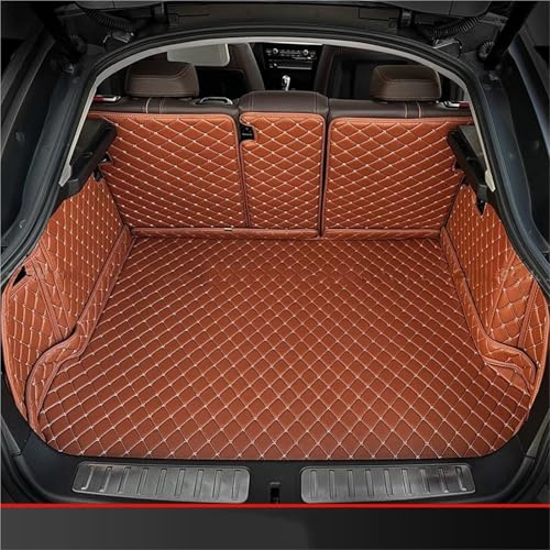 Tapis Protection Coffre Tapis De Coffre Entièrement Couvert pour Mercedes pour Benz EQB 2022, 2023, 2024 Et 2025(Brun)