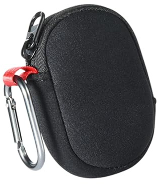 omiinitio Sac de rangement doublé en velours anti-rayures pour écouteurs compatibles Organisateur portable avec clip Portable Twss Sac de transport