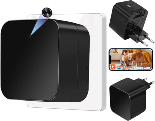 YCCNIU 5G WiFi spionkamera, dold kamera i USB-laddare, 1080P wifi mini spionkamera med rörelsedetektering och loop-inspelning för fjärrvisning - europeiska standarder