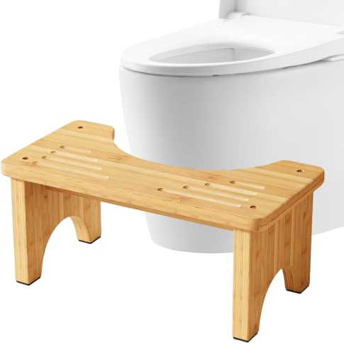 Toilettenhocker Erwachsene, 40×20×17cm Ergonomischer Klohocker WC | Hocker Badezimmer, für Hämorrhoiden Verstopfung Blähungen