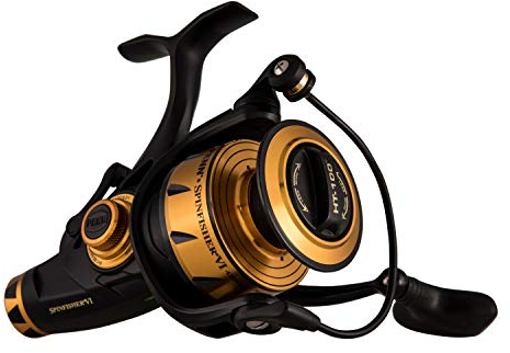 PENN Spinfisher VI Spinnrollen, Live Liner, Long Cast Freilaufrollen, Black Gold