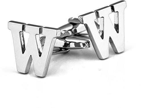 Daesar Hochzeit Manschettenknöpfe Silber Buchstabe W Edelstahl Herren Manschettenknöpfe Geschäft Geschenk