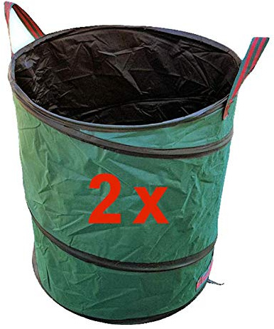 2x Pop-Up Gartensack Gartentonne 150 ltr Oxford 600D Premium Qualität - selbstaufstellend robust faltbar