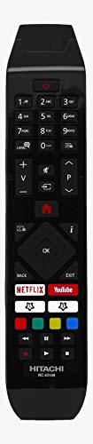 Hitachi RC43140 Télécommande d'origine pour téléviseurs LED intelligents