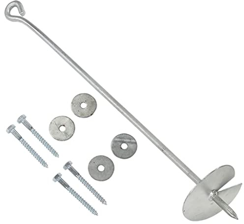 vidaXL 10x Erdanker Spielturm Zubehör Befestigung Schaukelanker Bodenanker Schaukel Anker Grundanker Zeltanker Baumanker 10×60cm Verzinktes Metall