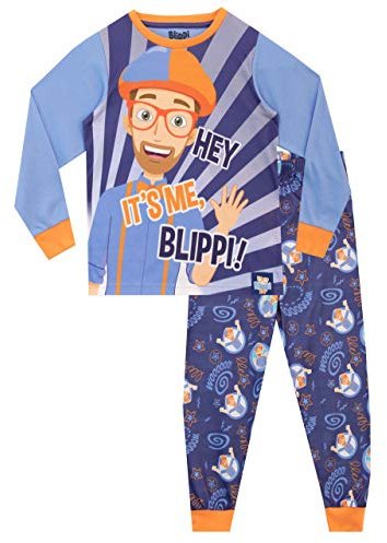 Blippi Pojkar Pyjamas Blå 104