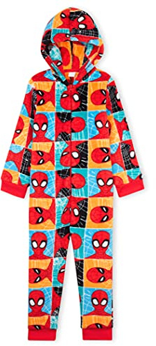 Marvel Pyjama Spiderman Combinaison Grenouillère Surpyjama Enfant Garcon (4-5 Ans, Multi)