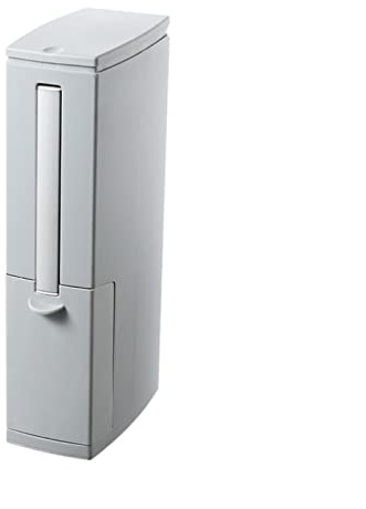TOMYEUS Trash Garbage Can Multifunction Narrow Toilet with Cover Trash Can Set with Toilet Brush Household Toilet Special Integrated Press Trash Bin with Lid (Color : B)