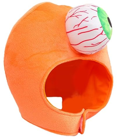 jojofuny Plüschhut Für Halloween-party Lustiger Augapfel-kopfbedeckung Karnevals-foto-requisite Cosplay-verkleidungshut Plüsch-augapfel-kopfschmuck