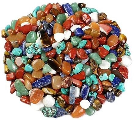 Angoily Decoraciones De Peceras 1 Grava pecera Vidrio Rocas Cristal de Cuarzo Piedra Natural Cristales para Manualidades ágata Amarilla Rocas de aventurina nacarado Piedra de Ojo de Tigre