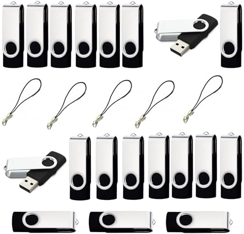 lcwamy 2GB USB Flash Drive 100 Pack USB2.0 Flash Drive 2GB 100 Pack Thumb Drive Bulk USB Flash Drives Thumb Drives Pen Drive USB Drive(Black, No Logo)